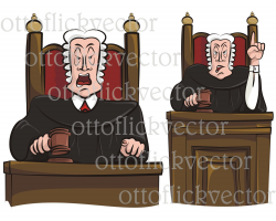 JUDGE JUSTICE JURY Law vector clipart, court cartoon angry lawyer ...