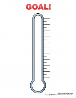 fundraising thermometer template | For J | Pinterest | Fundraising ...