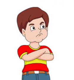 boy sulking or angry expression | Clipart Station