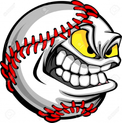 Angry Baseball Ball Clipart