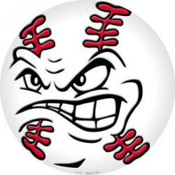Angry Baseball Face Metal Sign | Vintage Style Retro Tin Signs ...