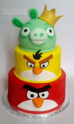 Angry birds cake. My son would love this. | Angry Birds Party ...