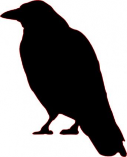 Crow silhouette printable clip art (Source : http://www.easyvectors ...