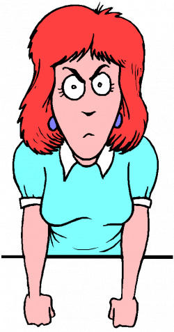 Angry woman clipart gif - Clip Art Library