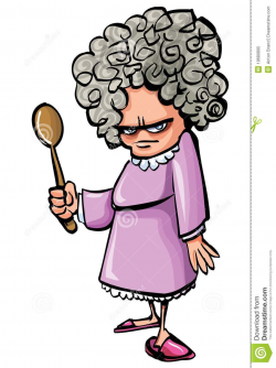 Cartoon Angry Old Woman Clipart - Free Clipart - Clip Art ...