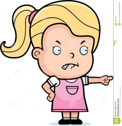 Girl Getting Mad Clipart