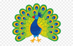 Peacock Clipart Art Competition - Cartoon Image Of Peacock ...