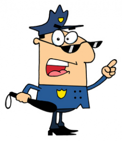 Angry Cop Yelling | Weather Clipart