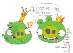 I Lookz Prettier Than You, Ugly Head!!1! by LvKO-King on DeviantArt