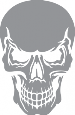 Skull with Angry Expression | Pre-cut Patterns