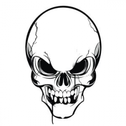 Mean Skull Drawing at GetDrawings.com | Free for personal use Mean ...