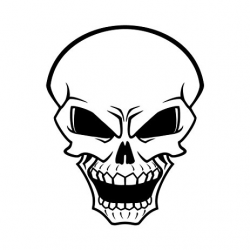 Mean Skull Drawing at GetDrawings.com | Free for personal use Mean ...