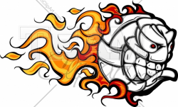 28+ Collection of Volleyball With Flames Clipart | High quality ...