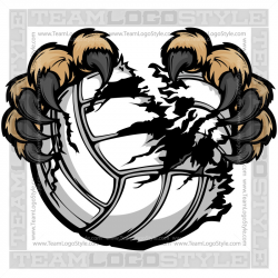 Cougar clipart volleyball - Pencil and in color cougar clipart ...