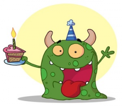 Free Party Animal Clip Art Image - Party Animal Monster at a ...
