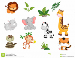 Baby Shower Jungle Animal Clipart | Free Images at Clker.com ...