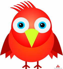 Funny Red Bird | Free Clipart Design Download