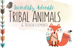 Huge Tribal Animal Clipart Bundle ~ Illustrations ~ Creative Market
