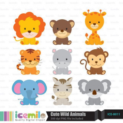 Free download Cute Wild Animal Clipart for your creation. | cute ...