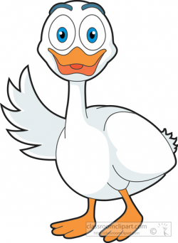 Animal Clipart - Bird Clipart - cartoon-duck-waving-714 - Classroom ...