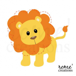 Lion Clip Art Lion Clipart Jungle Animal Clipart por RomeCreations ...