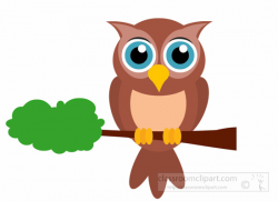 Animal Clipart - Bird Clipart - cartoon-owl-bird-animal-on-tree ...