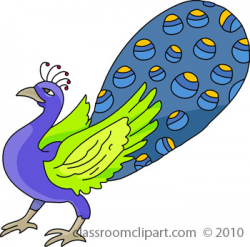 Animal Clipart - Bird Clipart - peacock-1110 - Classroom Clipart