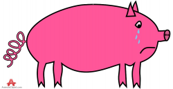 Sad Pig Crying | Free Clipart Design Download