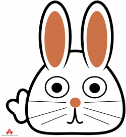 Drawing of Rabbit Face Clipart Logo | Free Clipart Design Download