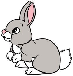 Animal clipart bunny - Pencil and in color animal clipart bunny