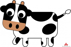 Black and White Cow Clipart | Free Clipart Design Download