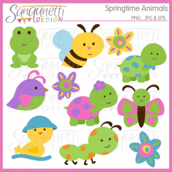 Sanqunetti Design: Spring Animal Clipart