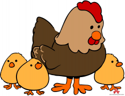 Chicken with Hens | Free Clipart Design Download