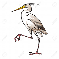 White Crane Bird Clip Art | Bird | Pinterest | Clip art, Drawing ...