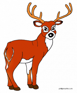 Animals Clip Art by Phillip Martin, White Tailed Deer
