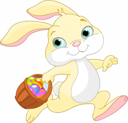 Clipart - Easter Bunny With Basket