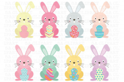 Easter Bunny Clipart ~ Illustrations ~ Creative Market