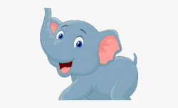 Baby Animal Clipart Blue Elephant - Baby Animals Cartoon ...