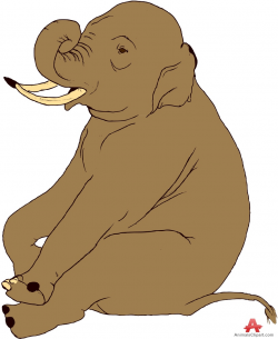 Sitting Elephant Clipart | Free Clipart Design Download