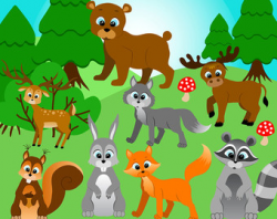 Free Forest Animal Cliparts, Download Free Clip Art, Free ...