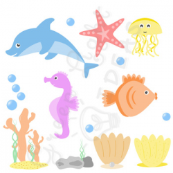 Sea Animals Clipart / Ocean Clipart / Ocean Creatures Graphics | TpT