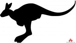 Kangaroo Animal Silhouette | Free Clipart Design Download