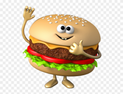 Hamburger Clipart Vegetable Burger - Burger Cartoon - Png ...