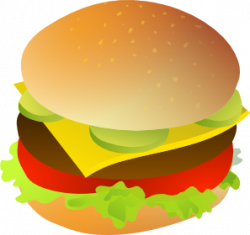 Cheese Burger Clip Art at Clker.com - vector clip art online ...