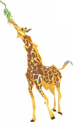 Giraffe Eating Clip Art at Clker.com - vector clip art online ...