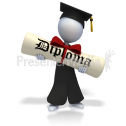 graduation animated clip art diploma hat graduation presentation ...