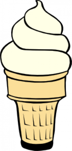 Vanilla Soft Serve Ice Cream Cone Clip Art at Clker.com - vector ...