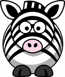 Cartoon Zebra Clip Art at Clker.com - vector clip art online ...