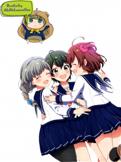 3 best friends in their new uniform render by AkiNoKurumiSan on ...