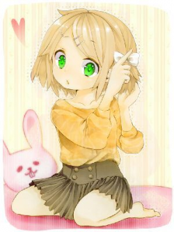 Short, Blonde Hair, Green Eyed, Toddler, Anime Girl | Anime ...